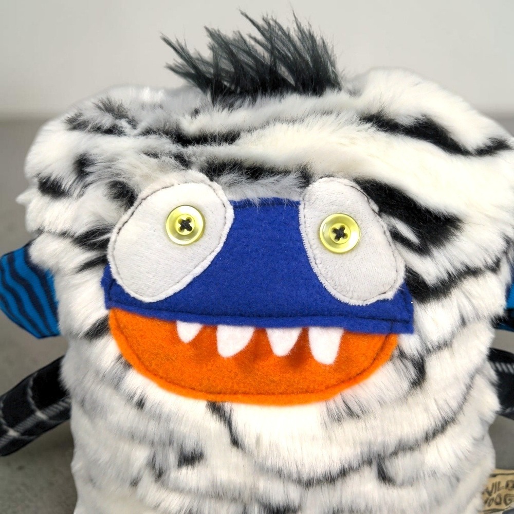 Wild Woogs‎ OOAK Handmade Monster Plush Fabric Art Soft Sculpture Rare Upcycled - Picture 2 of 11